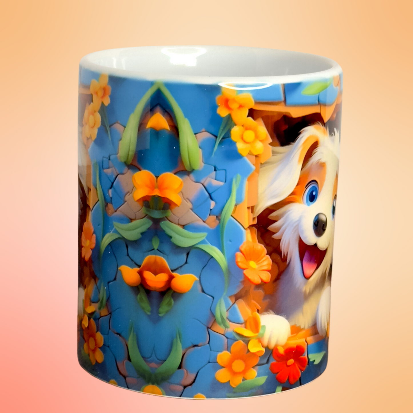 Tasse Cosmo le chiot heureux 