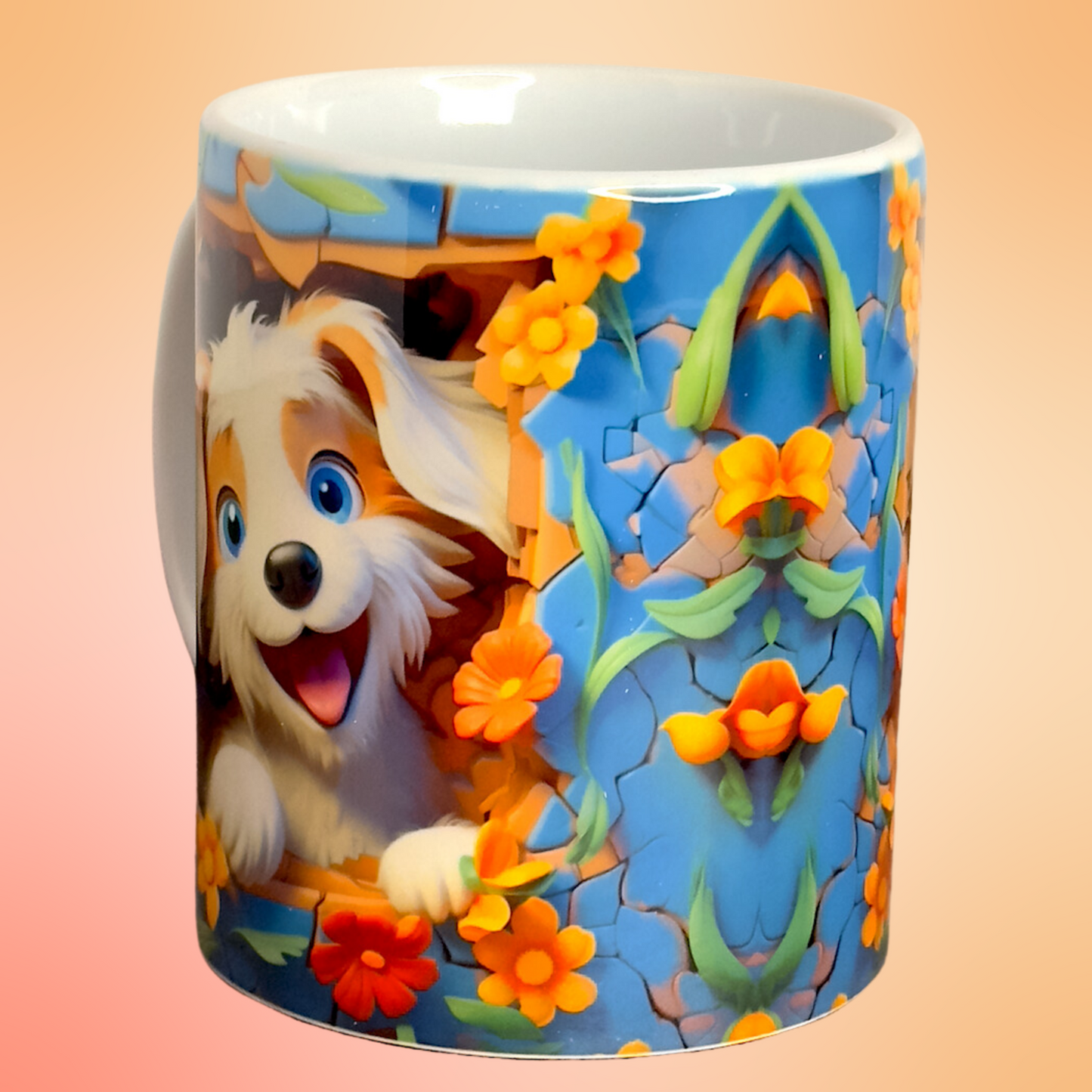 Tasse Cosmo le chiot heureux 