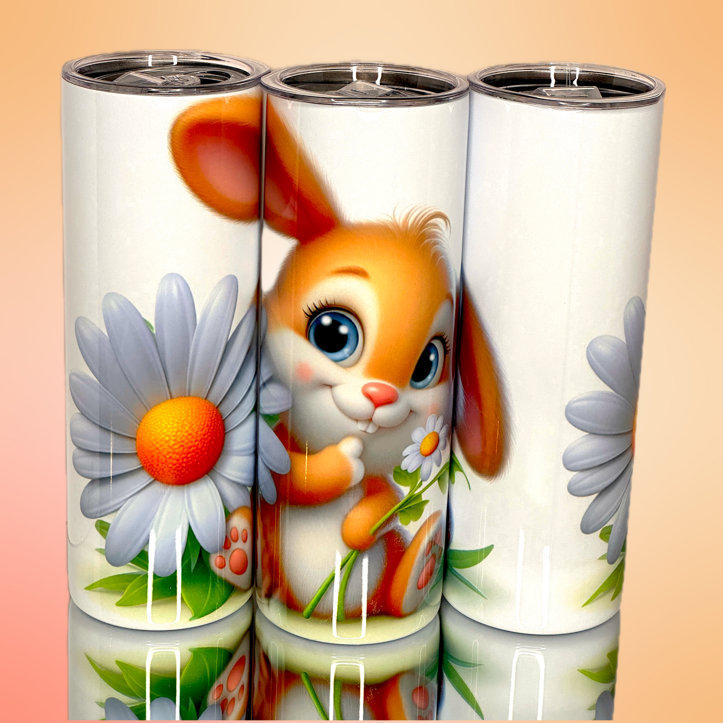 "Bunny Blossom Daisies' Tumbler