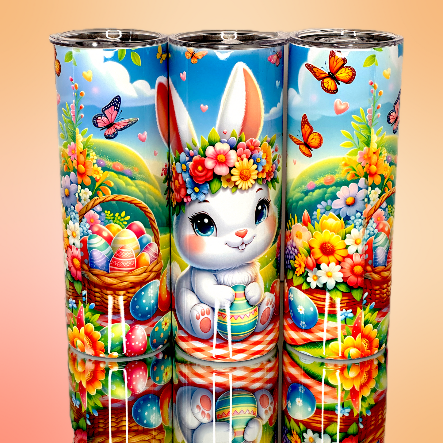 "Bunny Bliss Springtime Tumbler"