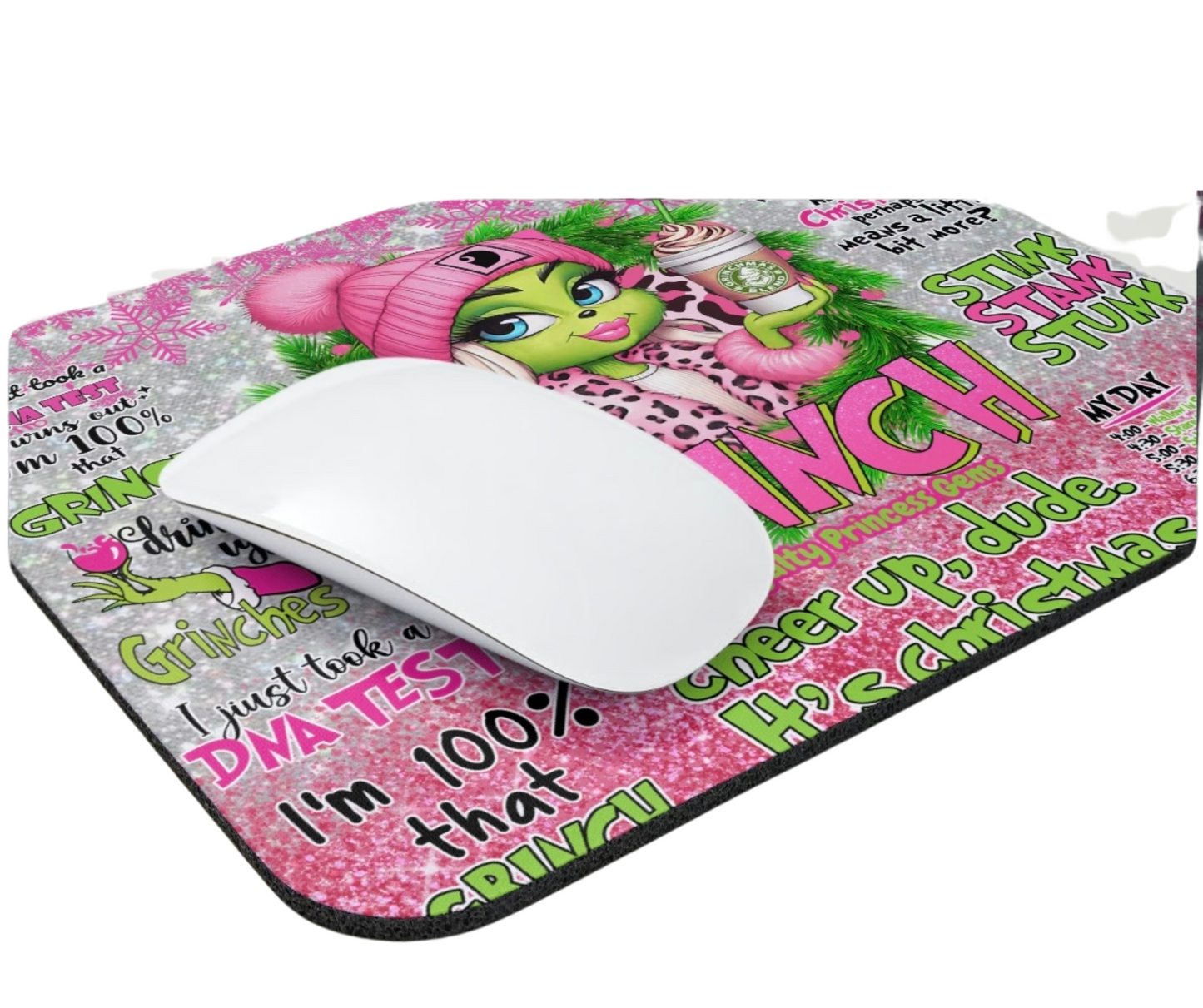 Sassy Grinchmas Vibes Mouse Pad