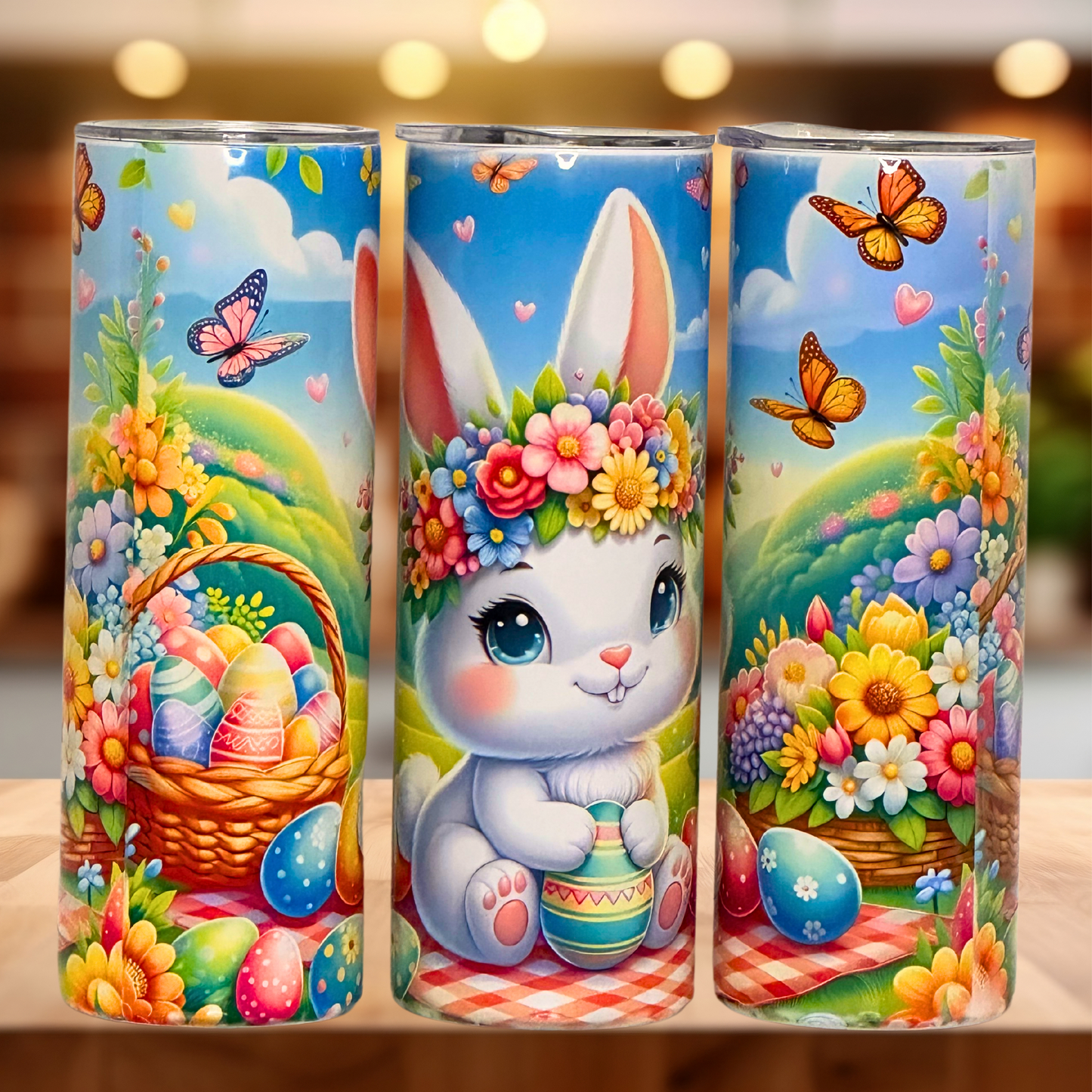 "Bunny Bliss Springtime Tumbler"