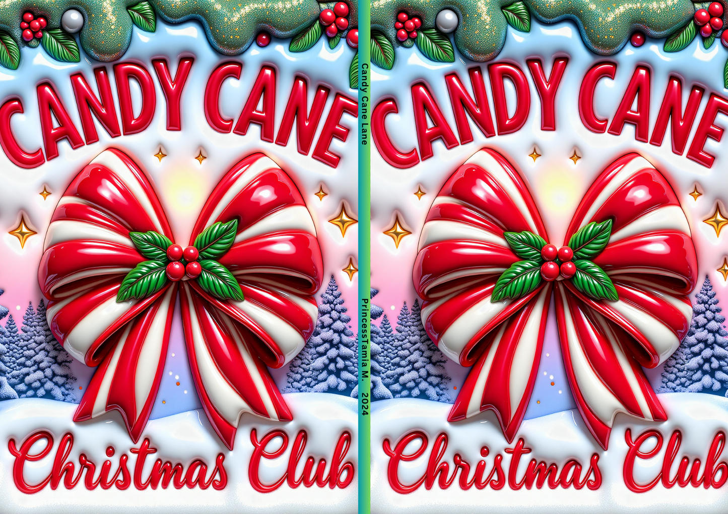 Candy Cane Lane Journal / Notebook