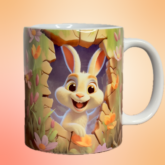 Tasse Spencer le lapin heureux 