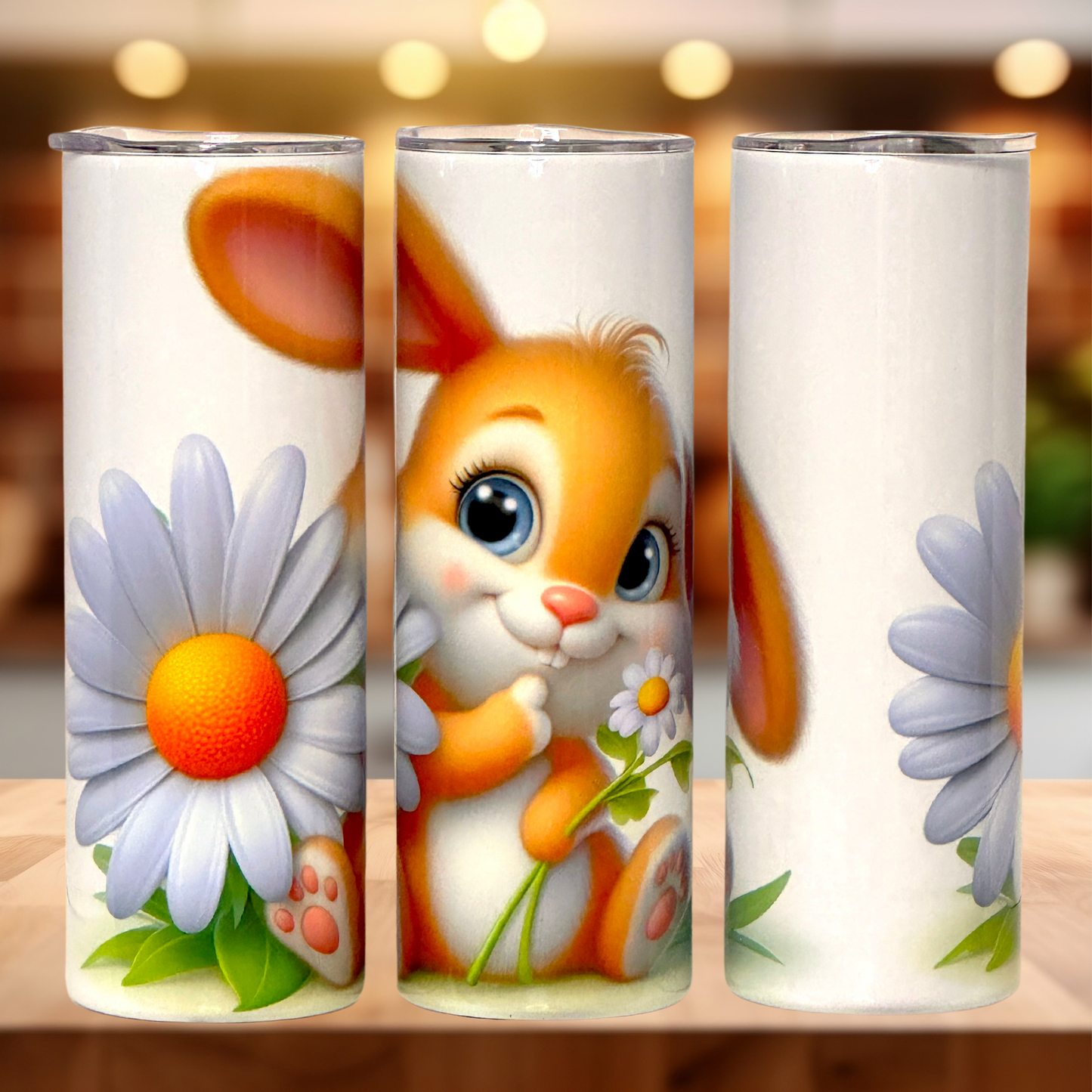 "Bunny Blossom Daisies' Tumbler