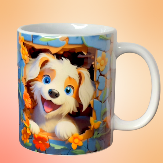 Tasse Cosmo le chiot heureux 